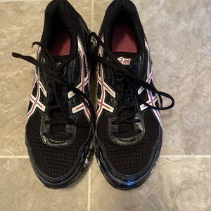 4 for $25!+shipping Asics- black and pink- 8.5